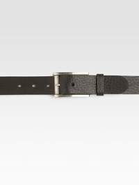 A timeless classic in distressed Italian leather and a shiny rectangular buckle with engraved G detail.LeatherPalladium hardware1.6 wideMade in Italy A timeless classic in distressed Italian leather and a shiny rectangular buckle with engraved G detail.LeatherPalladium hardware1.6 wideMade in Italy