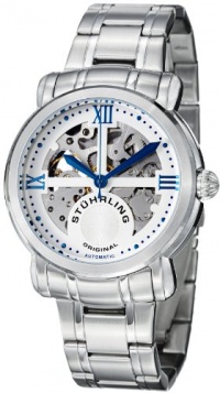 Stuhrling Original Men's 386.33113 Classic Delphi Argent Automatic Skeleton Stainless Steel Bracelet Watch Stuhrling Original Men's 386.33113 Classic Delphi Argent Automatic Skeleton Stainless Steel Bracelet Watch