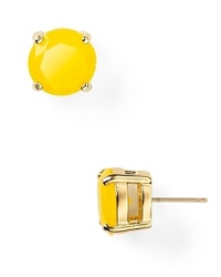 A classic design takes a modern twist. kate spade new york's elegant studs charm with off-beat fluorescent stones. A classic design takes a modern twist. kate spade new york's elegant studs charm with off-beat fluorescent stones.