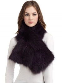 THE LOOKPlush dyed fox furPull through design with one end slipping through slitTHE FIT7½W X 40LTHE MATERIALDyed fox furRich velvet liningCARE & ORIGINDry clean by fur specialistImportedFur origin: China THE LOOKPlush dyed fox furPull through design with one end slipping through slitTHE FIT7½W X 40LTHE MATERIALDyed fox furRich velvet liningCARE & ORIGINDry clean by fur specialistImportedFur origin: China