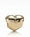 PANDORA's classic puffed heart charm in gleaming 14K gold.
