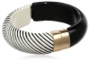 Kenneth Cole New York Striped Hinged Bangle Bracelet, 8