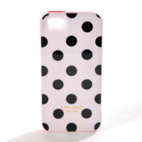 Kate Spade Le Pavillion Large Polka Dots iPhone 5 Hardshell Phone Case Cover White Kate Spade Le Pavillion Large Polka Dots iPhone 5 Hardshell Phone Case Cover White