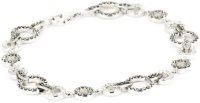 Judith Jack Sterling Silver Marcasite and Crystal Pave Link Bracelet Judith Jack Sterling Silver Marcasite and Crystal Pave Link Bracelet