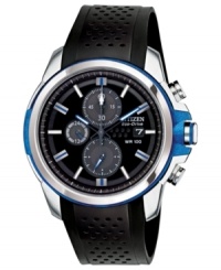 Citizen has created a modern sports watch powered by Eco-Drive, running on both natural and artificial light, never needing a battery. From the Drive from Citizen Eco-Drive collection. Citizen has created a modern sports watch powered by Eco-Drive, running on both natural and artificial light, never needing a battery. From the Drive from Citizen Eco-Drive collection.