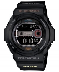 Rise and shine with the tides with this versatile sport watch from G-Shock. Rise and shine with the tides with this versatile sport watch from G-Shock.