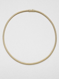 From the Primavera Collection. A intricately braided 18k gold design that is as modern as it is classic. 18k goldLength, about 16Push clasp closureMade in Italy From the Primavera Collection. A intricately braided 18k gold design that is as modern as it is classic. 18k goldLength, about 16Push clasp closureMade in Italy