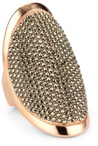 Judith Jack Sterling Silver and Rose Gold-Plated Oval Ring Judith Jack Sterling Silver and Rose Gold-Plated Oval Ring