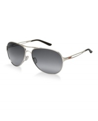 The iconic pilot silhouette gets a fresh Oakley-style update in Caveat. Up front, these ultra lightweight C5 sunglasses are classically cool. Turn sideways, and the sleek temple with modern cutout is ready to rock the runway, providing optimal peripheral vision. For this special edition Team USA Collection, red icons are featured in the frame. The iconic pilot silhouette gets a fresh Oakley-style update in Caveat. Up front, these ultra lightweight C5 sunglasses are classically cool. Turn sideways, and the sleek temple with modern cutout is ready to rock the runway, providing optimal peripheral vision. For this special edition Team USA Collection, red icons are featured in the frame.