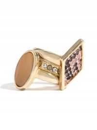 GUESS Three-Piece Python-Embossed Ring Set, GOLD (7) GUESS Three-Piece Python-Embossed Ring Set, GOLD (7)