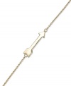 Pointing in the right direction. Studio Silver's arrow bracelet, set in 18k gold over sterling silver, takes you on a fashion-forward path. Approximate length, bracelet: 7-1/4 inches. Approximate length, arrow: 7/8 inch.