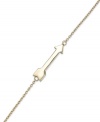 Pointing in the right direction. Studio Silver's arrow bracelet, set in 18k gold over sterling silver, takes you on a fashion-forward path. Approximate length, bracelet: 7-1/4 inches. Approximate length, arrow: 7/8 inch.