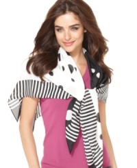 A classic square scarf from Collection XIIX with an eye-popping pattern. The just right finishing touch for those hard-to-finish outfits. A classic square scarf from Collection XIIX with an eye-popping pattern. The just right finishing touch for those hard-to-finish outfits.