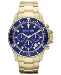 Reach new heights of style with this unique golden watch from Michael Kors' Everest collection. Reach new heights of style with this unique golden watch from Michael Kors' Everest collection.
