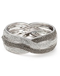 A layered Nadri cuff is bedecked in crystals and set off by a dynamic mixture of plated metals. The effect: striking and just so special. A layered Nadri cuff is bedecked in crystals and set off by a dynamic mixture of plated metals. The effect: striking and just so special.