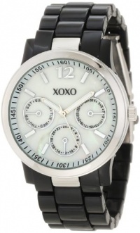 XOXO Women's XO5519 Black Bracelet with Silver Case Watch XOXO Women's XO5519 Black Bracelet with Silver Case Watch
