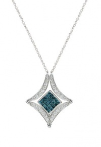 Effy Jewlery DiVersa Blue and White Diamond Pendant, 1.07 TCW Effy Jewlery DiVersa Blue and White Diamond Pendant, 1.07 TCW