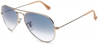 Ray-Ban RB3025 Aviator Sunglasses,Gold Frame/Crystal Blue Gradient Lens,58 mm Ray-Ban RB3025 Aviator Sunglasses,Gold Frame/Crystal Blue Gradient Lens,58 mm
