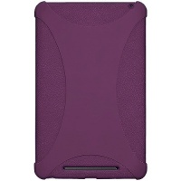 Amzer AMZ94383 Silicone Jelly Soft Skin Fit Case Cover for Asus Nexus 7, Google Nexus 7 - 1 Pack - Retail Packaging - Purple Amzer AMZ94383 Silicone Jelly Soft Skin Fit Case Cover for Asus Nexus 7, Google Nexus 7 - 1 Pack - Retail Packaging - Purple