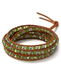 Ready made for the August babe: Chan Luu puts a personal spin on its signature leather and precious stone wrap bracelets with its birthstone collection. Ready made for the August babe: Chan Luu puts a personal spin on its signature leather and precious stone wrap bracelets with its birthstone collection.