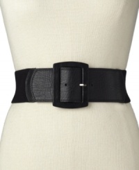 Flaunt your figure with this curve-creating stretch belt by Calvin Klein Flaunt your figure with this curve-creating stretch belt by Calvin Klein