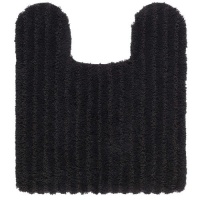 Shaw Living Saville Nylon Contour Bath Rug, Black Shaw Living Saville Nylon Contour Bath Rug, Black
