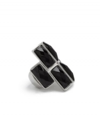 GUESS Silver-Tone Jeweled Stretch Ring, SILVER GUESS Silver-Tone Jeweled Stretch Ring, SILVER