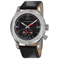 Burberry Men's BU7631 Dual-Time Stainless Steel Black Dial Watch Burberry Men's BU7631 Dual-Time Stainless Steel Black Dial Watch
