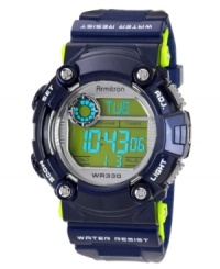 Engineered for the most rugged adventures, this Armitron digital watch is ready to take on the day with you. Engineered for the most rugged adventures, this Armitron digital watch is ready to take on the day with you.
