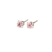 Elegant Baby Pink Cub Zirc Earrings Elegant Baby Pink Cub Zirc Earrings