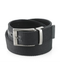 Go from casual to dressy in a snap with this reversible belt from Hugo Boss. Go from casual to dressy in a snap with this reversible belt from Hugo Boss.