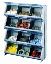 Stack-On CB-12 Clear View 12-Bin Organizer