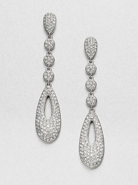EXCLUSIVELY AT SAKS. Sparkling pavé crystals hand-set in an elegant, linear design. CrystalsCubic zirconiaRhodium-plated brassDrop, about 2Post backImported EXCLUSIVELY AT SAKS. Sparkling pavé crystals hand-set in an elegant, linear design. CrystalsCubic zirconiaRhodium-plated brassDrop, about 2Post backImported