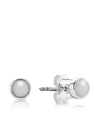 PANDORA's bezel-set quartzite cabochon earrings add understated elegance to your everyday look. PANDORA's bezel-set quartzite cabochon earrings add understated elegance to your everyday look.
