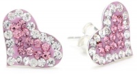 Betsey Johnson Iconic Pave Earrings Pink Pave Heart Studs Betsey Johnson Iconic Pave Earrings Pink Pave Heart Studs