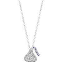 Sterling Silver Cubic Zirconia Drop Hershey'S Necklace Size: 18 Sterling Silver Cubic Zirconia Drop Hershey'S Necklace Size: 18