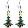 Decorative Christmas Tree Holiday Earrings