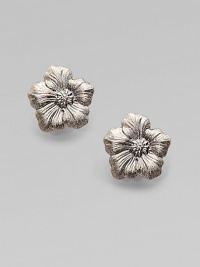 These simply chic, floral studs are the perfect mix of elegance and femininity. Sterling silverSize, about 1Post and clip backMade in Italy These simply chic, floral studs are the perfect mix of elegance and femininity. Sterling silverSize, about 1Post and clip backMade in Italy