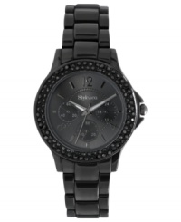 Bring an air of allure to your ensembles with this gunmetal tone watch from Style&co.