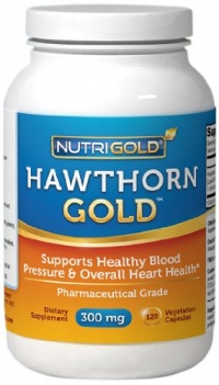 Nutrigold Hawthorn Gold (European Pharma Grade) (Clinically-proven), 300 mg, 120 veg. capsules Nutrigold Hawthorn Gold (European Pharma Grade) (Clinically-proven), 300 mg, 120 veg. capsules