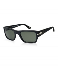 Designed and crafted in Italy, Persol - from the Italian per il sole meaning for the sun - is a favorite among tastemakers and celebrities for its impeccable fit and incredible clarity. The brand's patented Meflecto temples offer a secure fit, while crystal-tempered sunglass lenses provide protection with distortion-free vision. With a brand character that can best be described as classy, exclusive, stylish, and unique, Persol continues to go beyond trends. Designed and crafted in Italy, Persol - from the Italian per il sole meaning for the sun - is a favorite among tastemakers and celebrities for its impeccable fit and incredible clarity. The brand's patented Meflecto temples offer a secure fit, while crystal-tempered sunglass lenses provide protection with distortion-free vision. With a brand character that can best be described as classy, exclusive, stylish, and unique, Persol continues to go beyond trends.