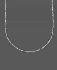 A stylish essential for your collection. This pretty perfectina chain crafted in 14k white gold will be the perfect touch by itself or paired with charms. Approximate length: 20 inches. A stylish essential for your collection. This pretty perfectina chain crafted in 14k white gold will be the perfect touch by itself or paired with charms. Approximate length: 20 inches.