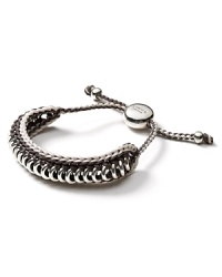 Less campy. More cool. Links of London's chic upgrade of the woven friendship bracelet is this season's must-have extra. Single or stacked, it's a style-setter staple. Less campy. More cool. Links of London's chic upgrade of the woven friendship bracelet is this season's must-have extra. Single or stacked, it's a style-setter staple.