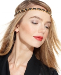 Channel your inner rocker chick with this edgy leather and chain accessory from Juicy Couture. Slip it on and feel like you belong in the band. Channel your inner rocker chick with this edgy leather and chain accessory from Juicy Couture. Slip it on and feel like you belong in the band.