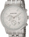 Michael Kors Watches Men's 5 link Silver Chrono (Silver)