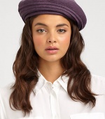 A slouchy, layered-look beret is crafted in softly spun wool with adjustable inner band for a snug fit.WoolAdjustable inner bandPindot linedHand washImported