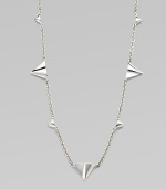 From the Thorn Collection. Long enough to double, this delicate chain sprinkled with shining, spiky thorns combines the elegant and the edgy with great spirit.Sterling silverLength, about 42Lobster claspImported