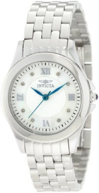 Invicta Women's 10677 Wildflower Diamond Accented Silver and MOP Dial Stainless Steel Watch Invicta Women's 10677 Wildflower Diamond Accented Silver and MOP Dial Stainless Steel Watch