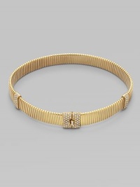 EXCLUSIVELY AT SAKS. A coil design studded with sparkling crystal stations and a cleverly hidden front clasp closure for an almost seamless design.Swarovski crystals Goldplated brass Length, about 15¾ Front clasp closure Made in Italy EXCLUSIVELY AT SAKS. A coil design studded with sparkling crystal stations and a cleverly hidden front clasp closure for an almost seamless design.Swarovski crystals Goldplated brass Length, about 15¾ Front clasp closure Made in Italy