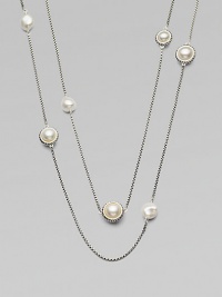 From the Bijoux Collection. A long delicate sterling silver strand is bedecked with elegant baroque pearls.Baroque pearls Sterling silver Length, about 48 Lobster Claw closure Imported From the Bijoux Collection. A long delicate sterling silver strand is bedecked with elegant baroque pearls.Baroque pearls Sterling silver Length, about 48 Lobster Claw closure Imported